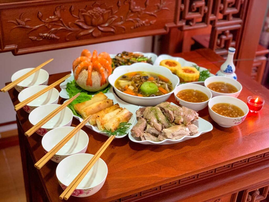 Mâm cúng rằm hàng tháng